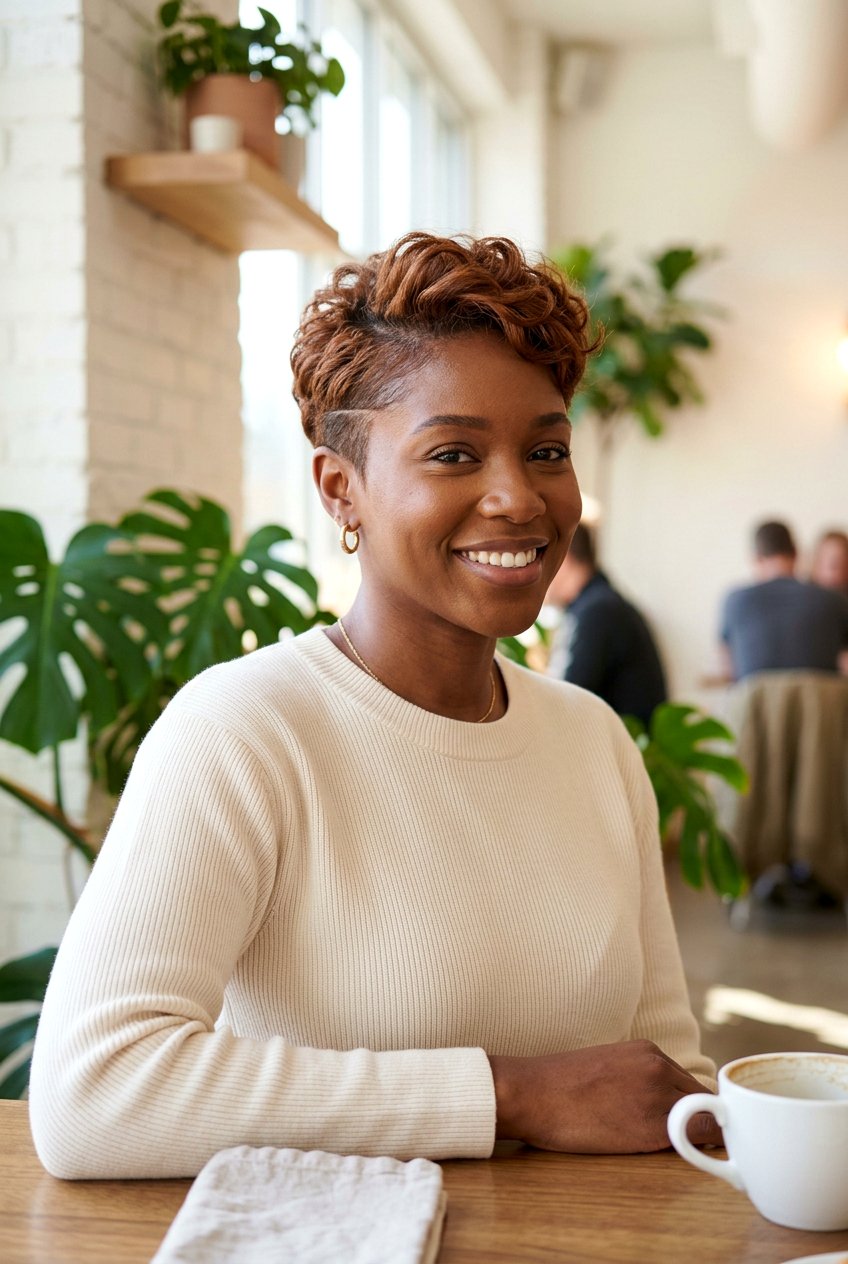 Copper Brown Pixie Cut For Brown Skin - 20 copper hair color for brown skin - 20 copper hair color for brown skin
