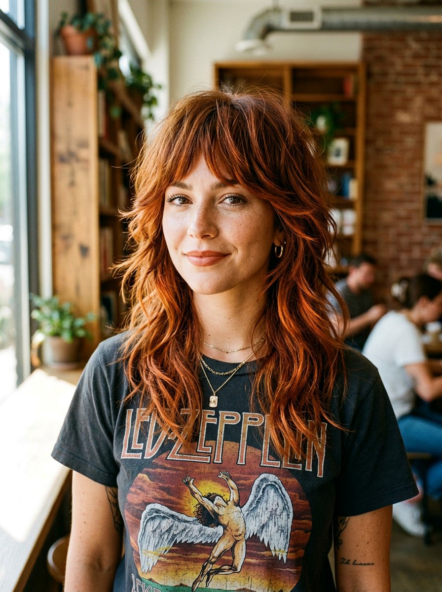 Copper Brown Shag Haircut - 20 summer sun kissed brunette hair - 20 summer sun kissed brunette hair