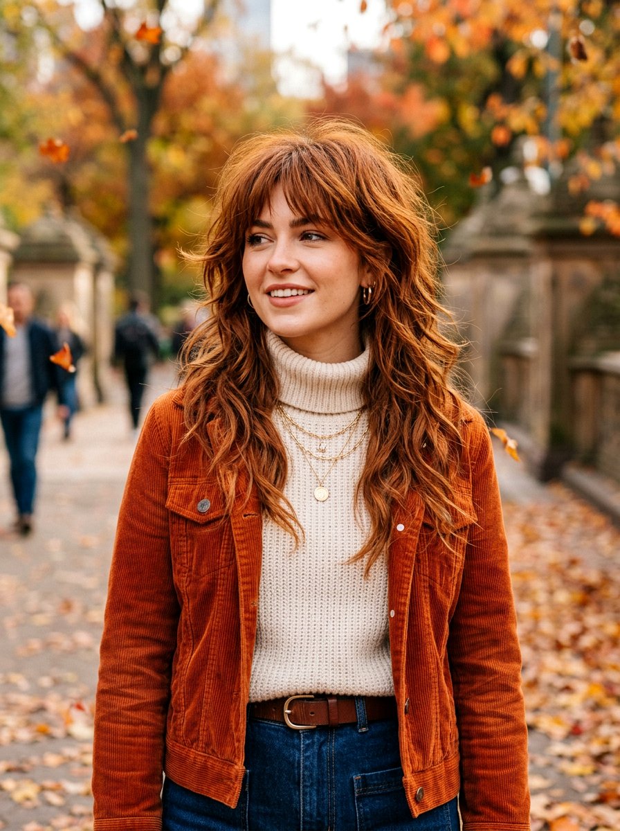 Copper Brown Wolf Cut - 20 copper brown hair color for fall - 20 copper brown hair color for fall