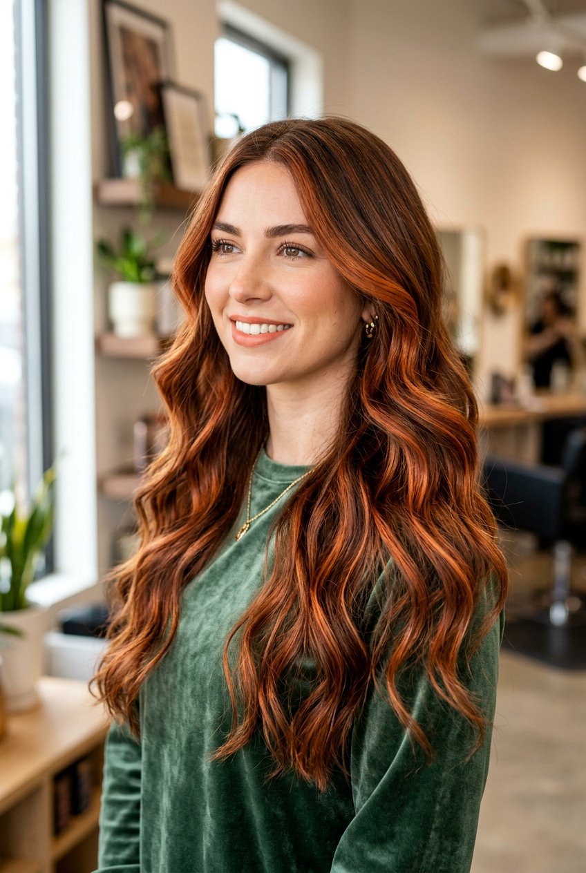 Copper Caramel Balayage For Long Hair - 20 caramel balayage for long layers women - 20 caramel balayage for long layers women