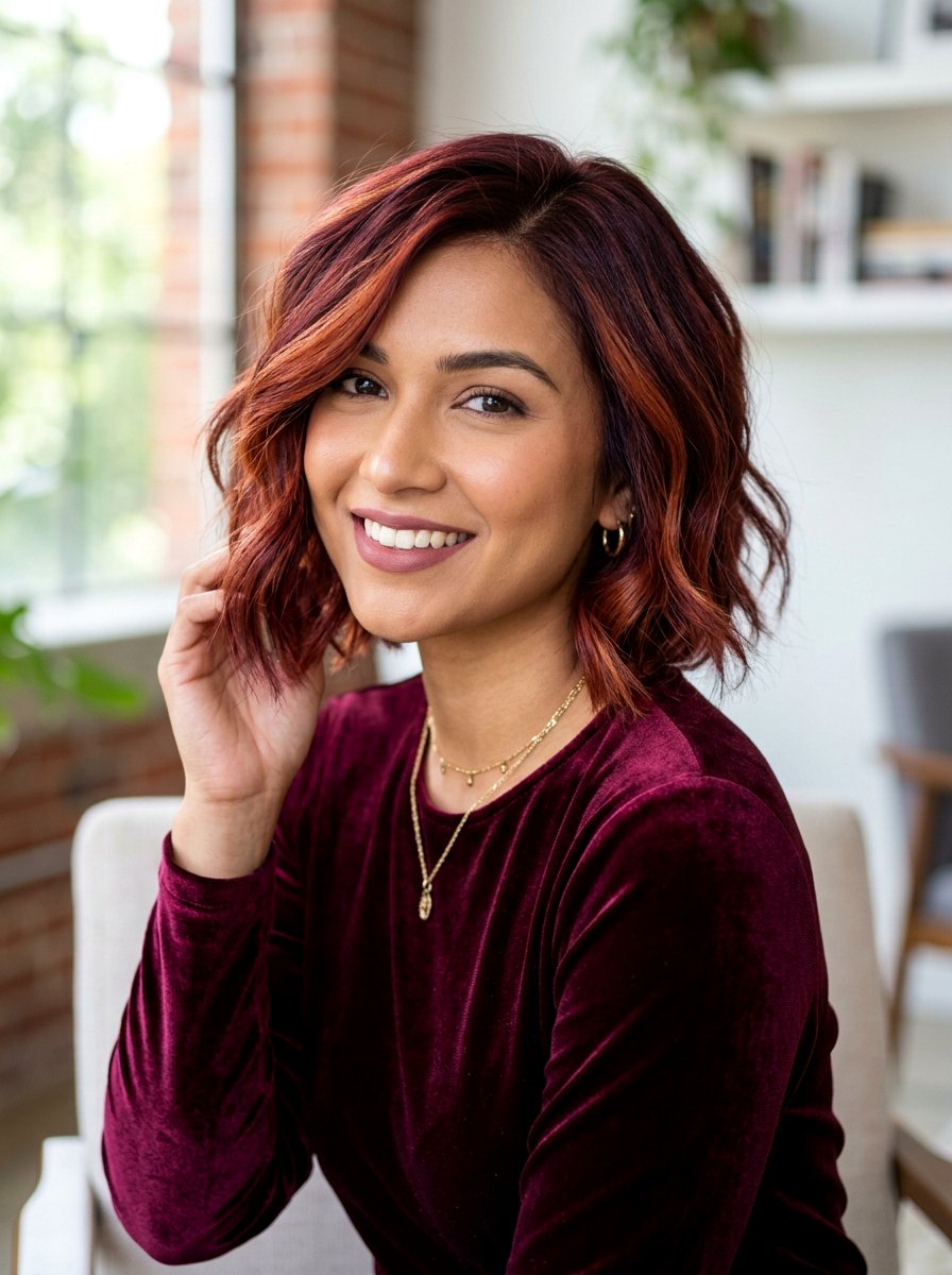 Copper Cherry Cola Bob - 20 copper bob hair color ideas - 20 copper bob hair color ideas