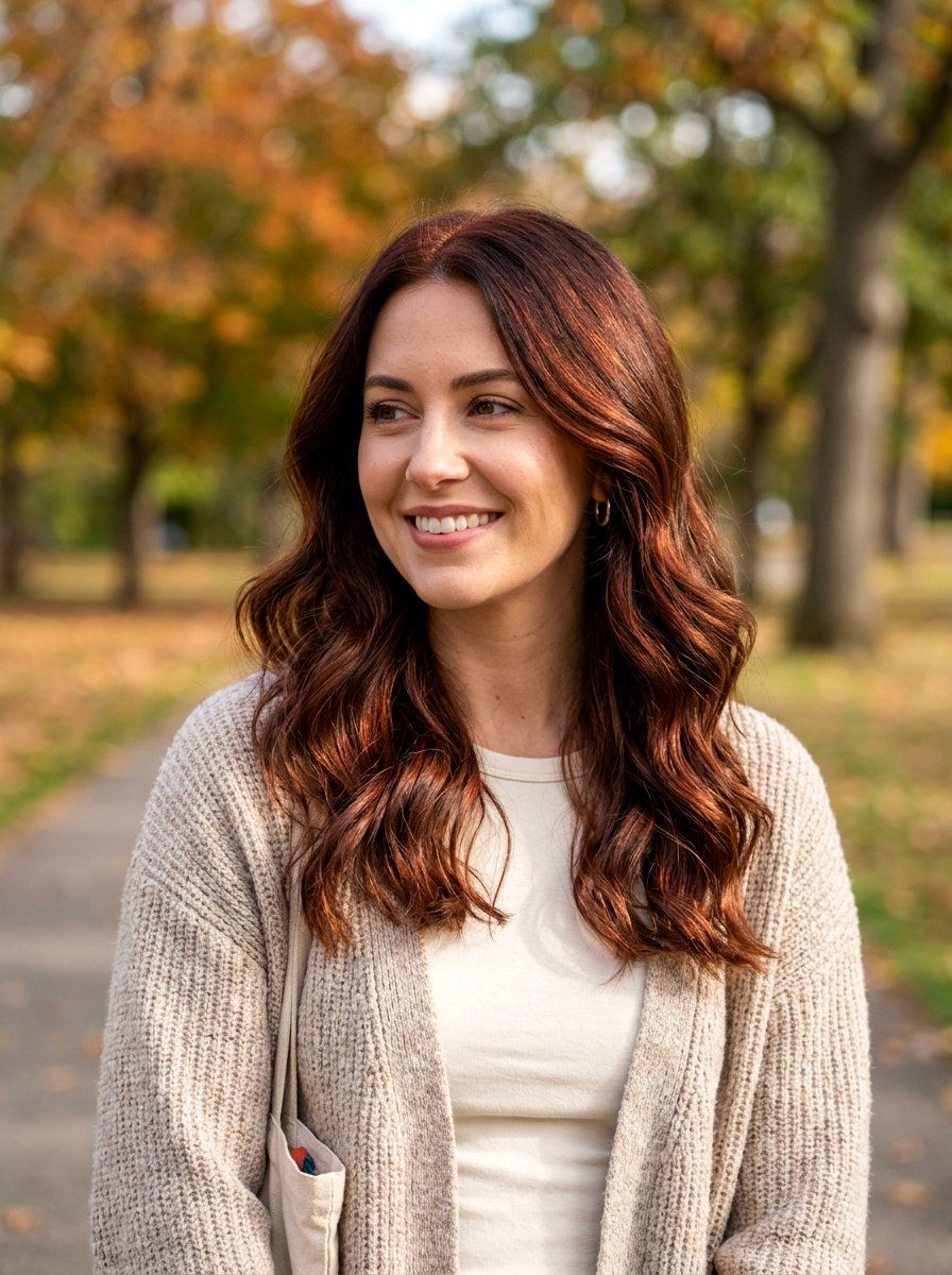 Copper Chestnut Gloss On Brunette Hair - 20 copper gloss hair color for brunettes - 20 copper gloss hair color for brunettes