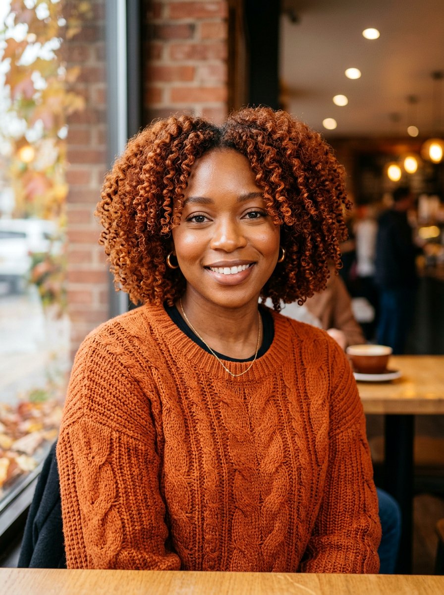 Copper Colored Bob For 4a Hair - 20 haircut for 4a natural hair - 20 haircut for 4a natural hair