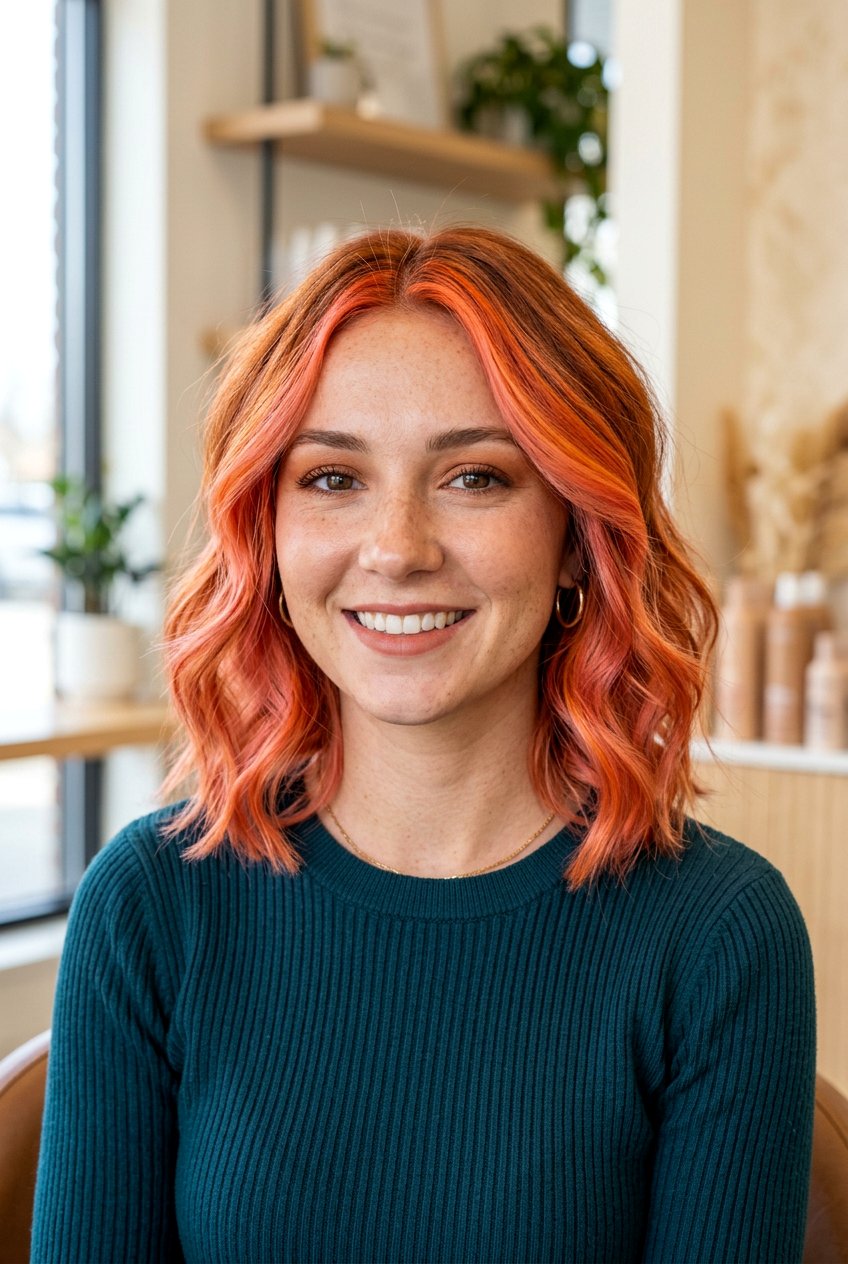 Copper Coral Hair - 20 coral hair color ideas - 20 coral hair color ideas