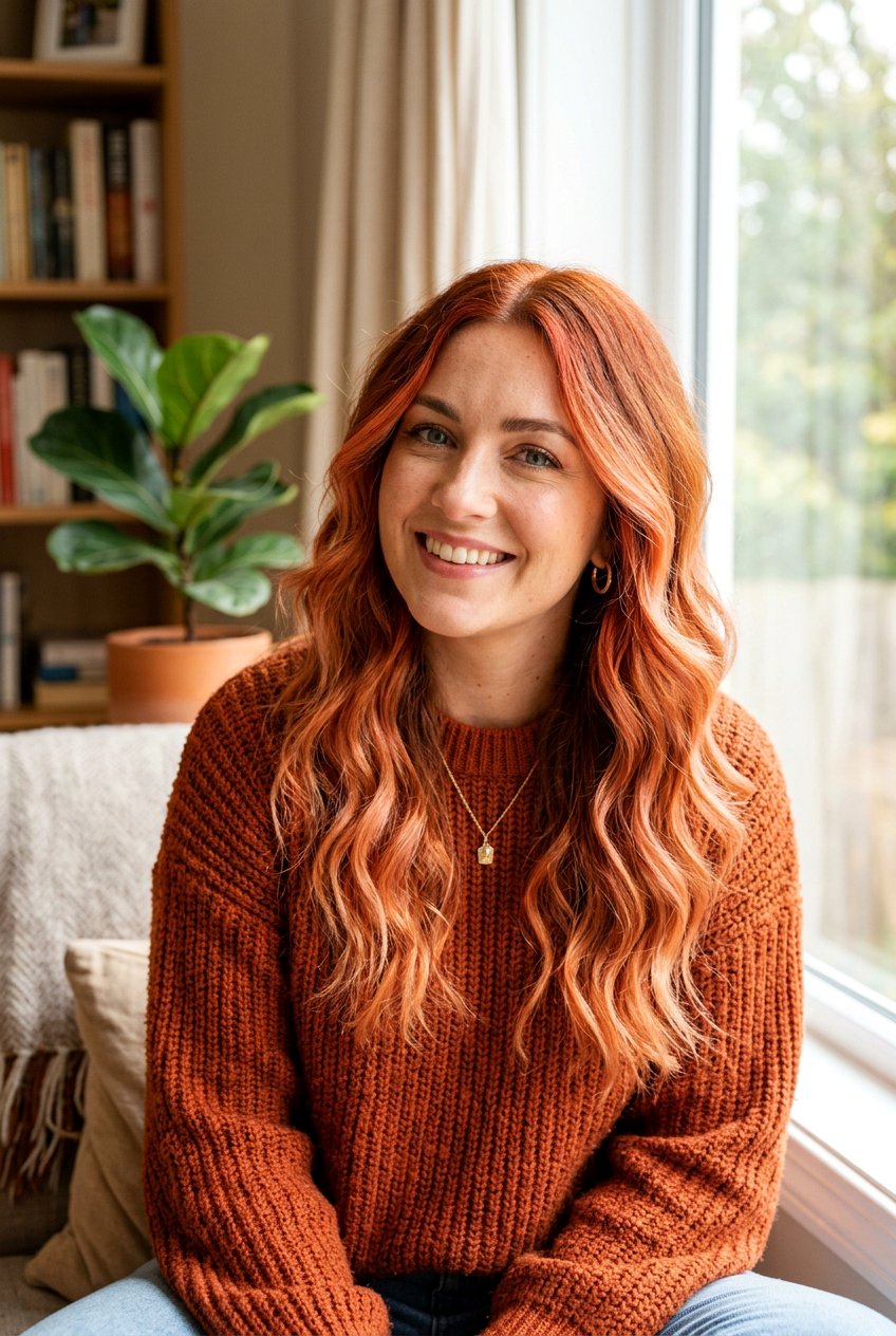 Copper Coral Peach Balayage - 20 coral peach balayage - 20 coral peach balayage