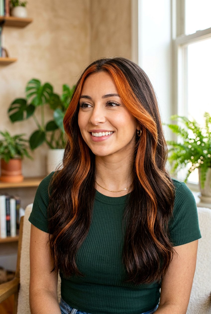 Copper Hair Color with Face Framing Highlights - 20 rich copper hair color - 20 rich copper hair color