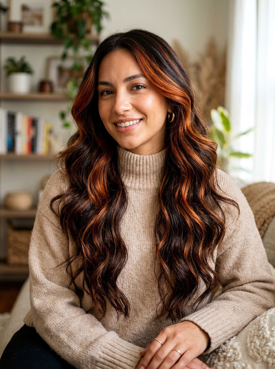 Copper Highlights On Brunette Hair - 20 trendy copper hair color 2026 - 20 trendy copper hair color 2026