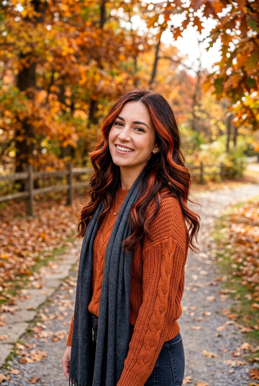 Copper Highlights On Dark Hair - 20 best hair color ideas for roundup posts - 20 best hair color ideas for roundup posts