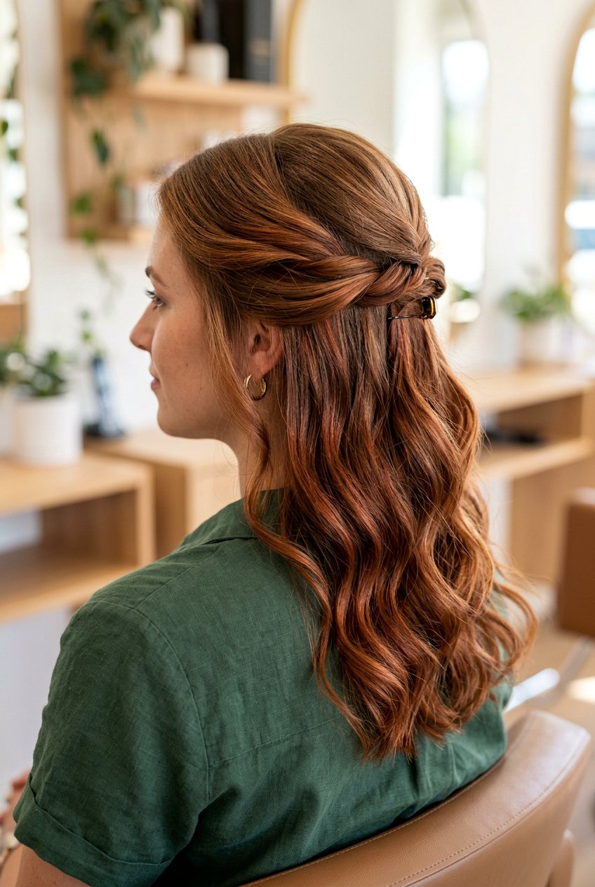 Copper Lowlights On Light Brown Hair - 20 chestnut brunette with copper ribbons - 20 chestnut brunette with copper ribbons