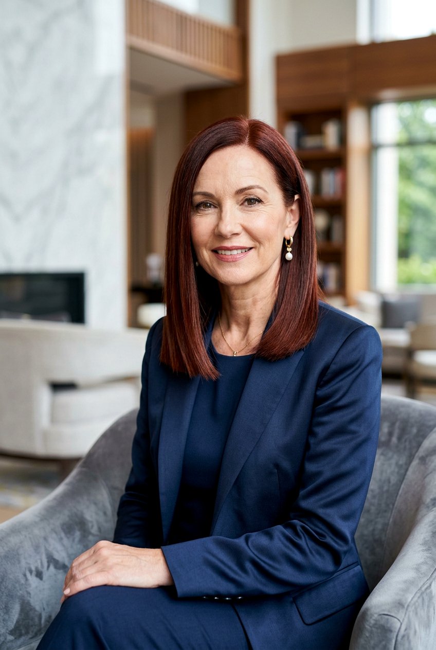 Copper Mahogany Blunt Cut - 20 mature women copper hair color ideas - 20 mature women copper hair color ideas