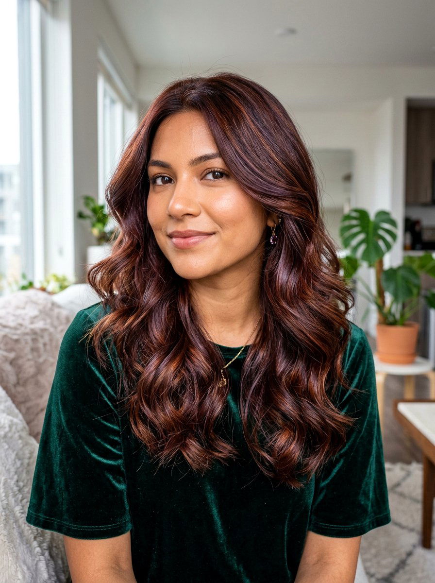 Copper Mahogany Gloss On Brown Hair - 20 copper gloss hair color for brunettes - 20 copper gloss hair color for brunettes