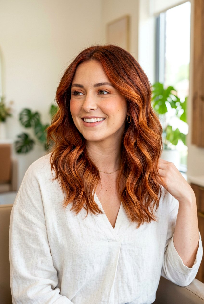 Copper Melt Hair Color - 20 red hair makeover ideas - 20 red hair makeover ideas