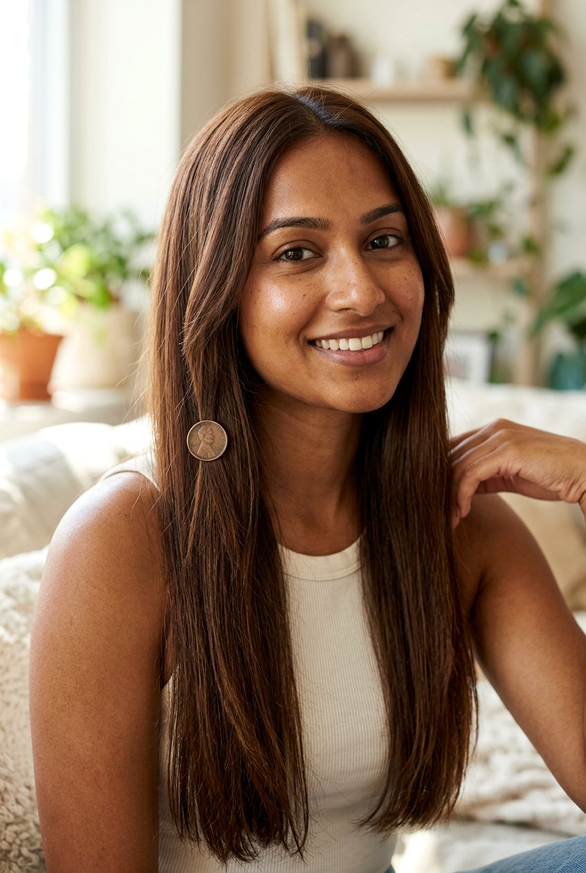 Copper Money Piece On Brown Hair For Brown Skin - 20 copper hair color for brown skin - 20 copper hair color for brown skin