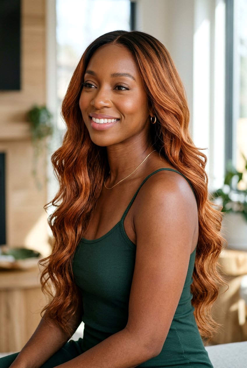 Copper Ombre On Brown Hair For Brown Skin - 20 copper hair color for brown skin - 20 copper hair color for brown skin