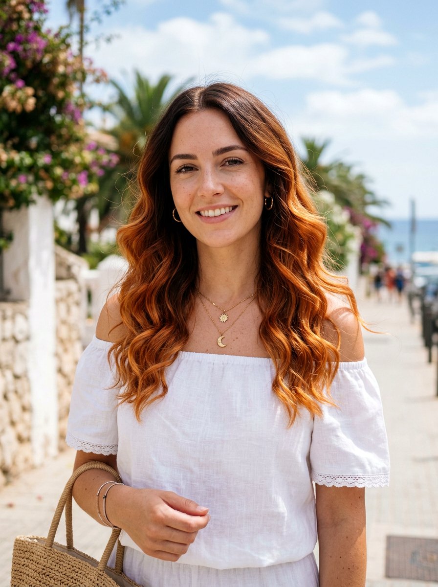 Copper Ombre On Wavy Hair - 20 trendy copper hair color 2026 - 20 trendy copper hair color 2026