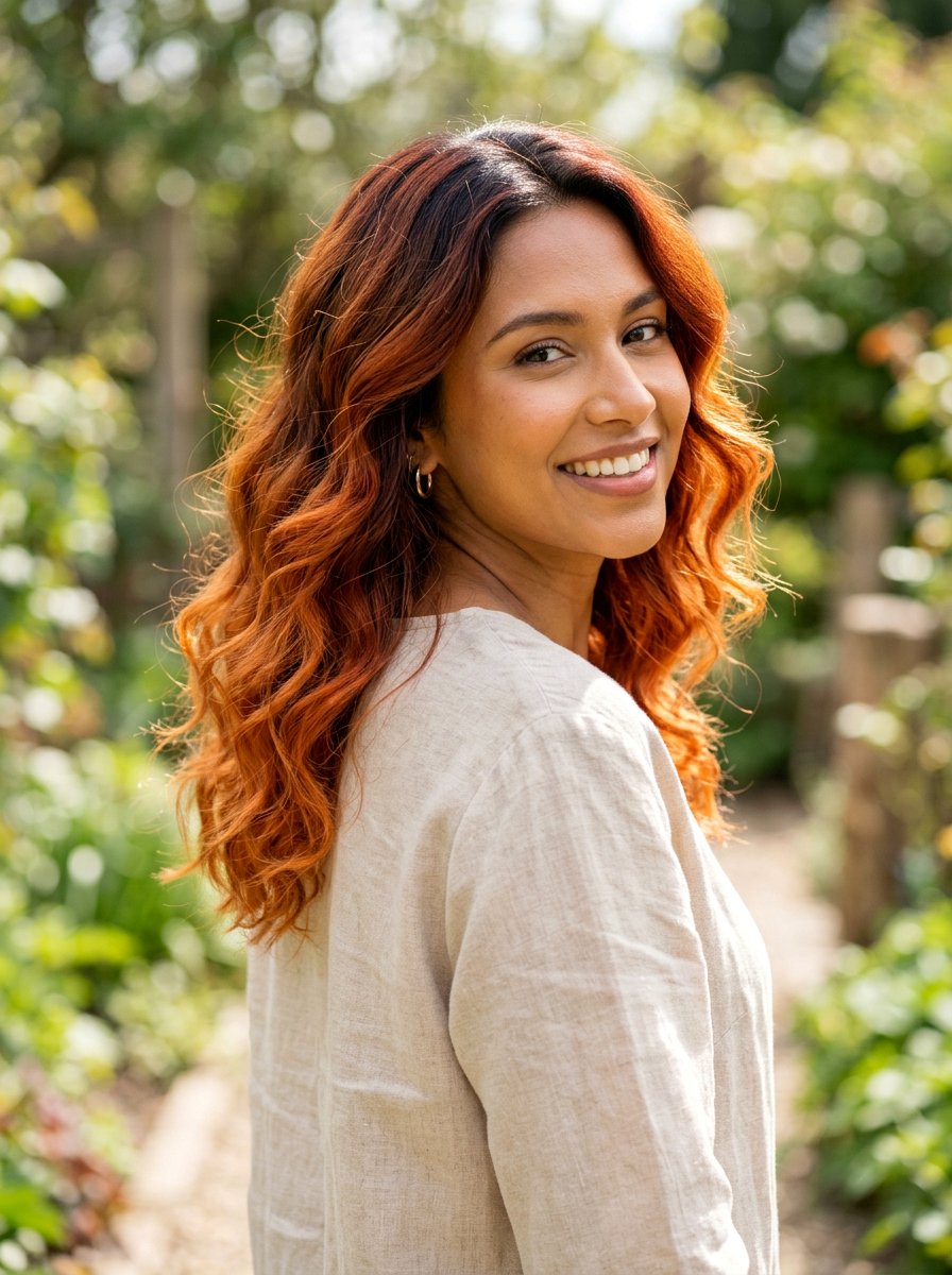 Copper Ombre On Wavy Hair - 20 trending copper hair ideas for women - 20 trending copper hair ideas for women