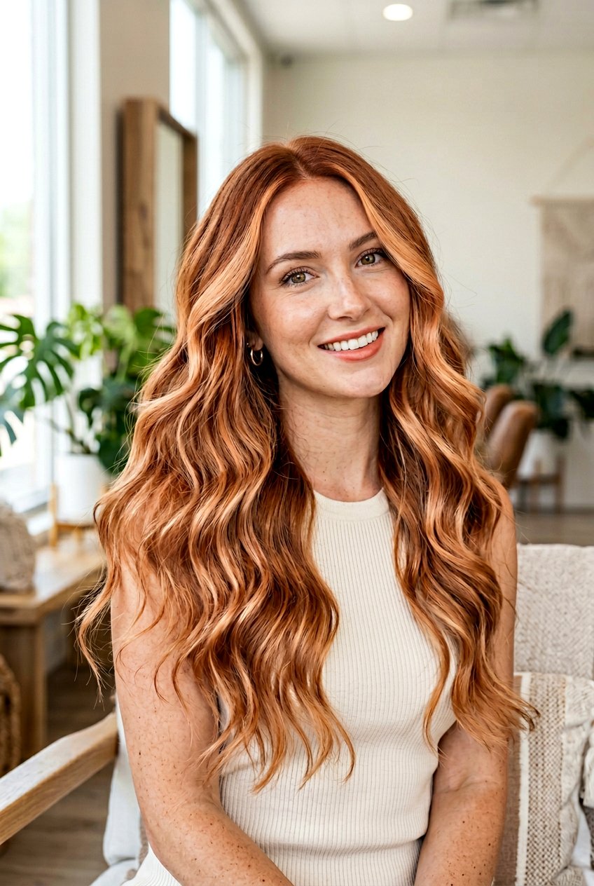 Copper Peach Blonde - 20 soft peach blonde hair - 20 soft peach blonde hair