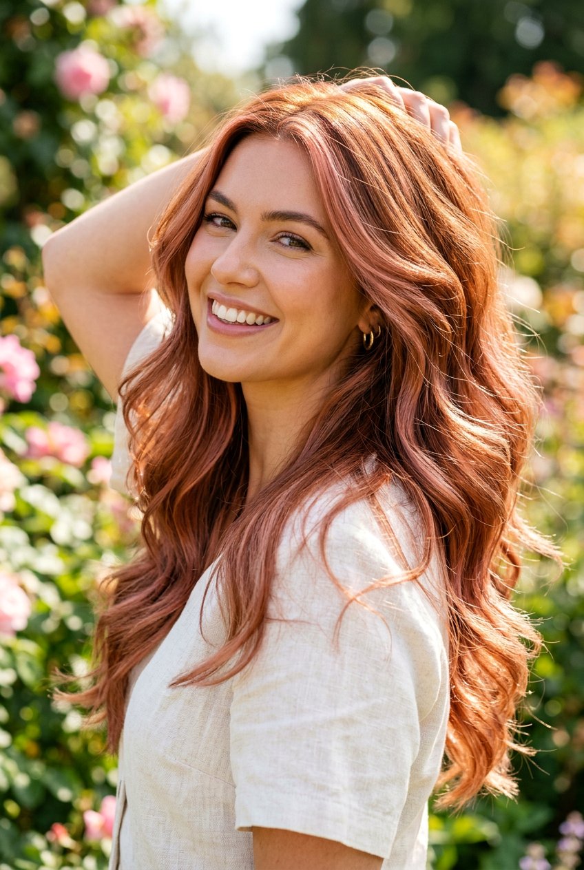 Copper Peach Hair - 20 peach hair color ideas - 20 peach hair color ideas