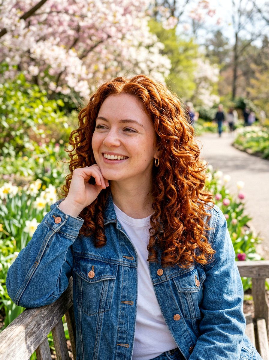 Copper Penny Red Gloss Curls - 20 red gloss hair color ideas - 20 red gloss hair color ideas