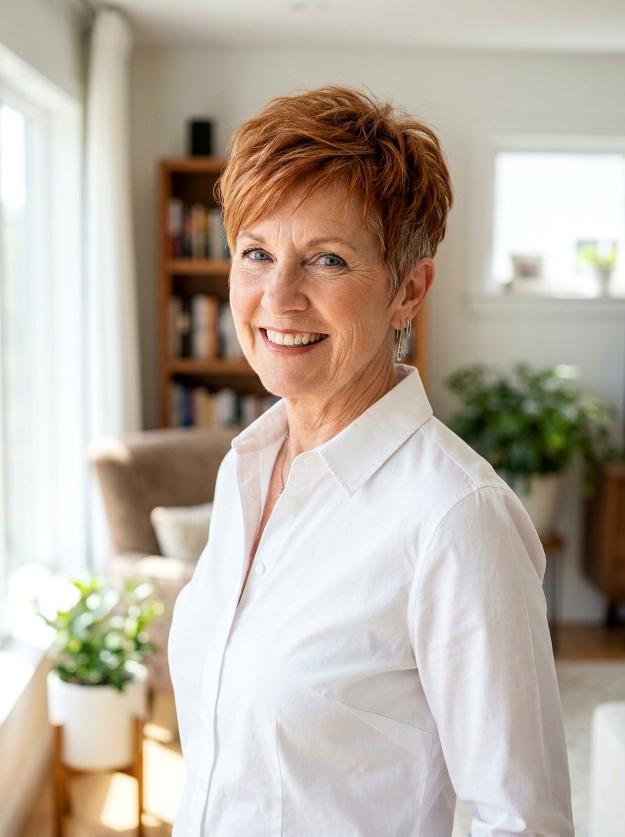 Copper Pixie Cut - 20 red refresh for older women - 20 red refresh for older women