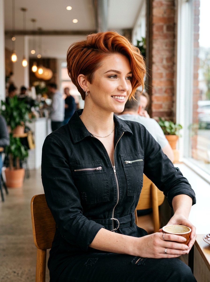 Copper Pixie With Long Top - 20 copper pixie hair color ideas - 20 copper pixie hair color ideas