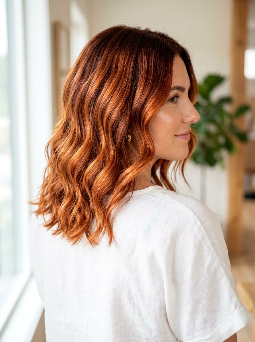 Copper Red Balayage Shoulder Length Hair - 20 red balayage for shoulder length hair - 20 red balayage for shoulder length hair