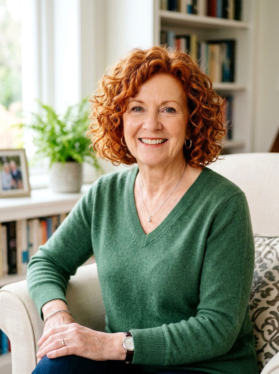 Copper Red Curly Bob - 20 red refresh for older women - 20 red refresh for older women