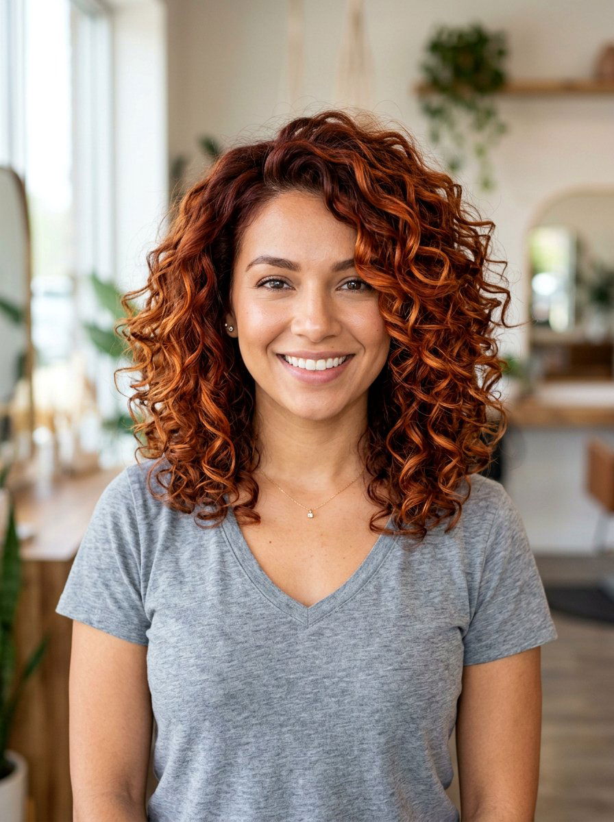 20 Breathtaking Dimensional Balayage Looks for Curly Bobs
