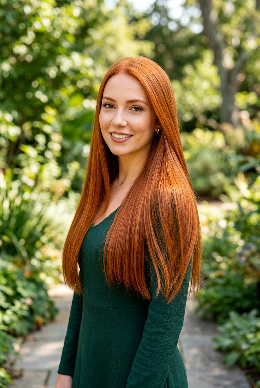 Copper Red Hair Color for Long Straight Hair - 20 hair color ideas for long straight hair - 20 hair color ideas for long straight hair