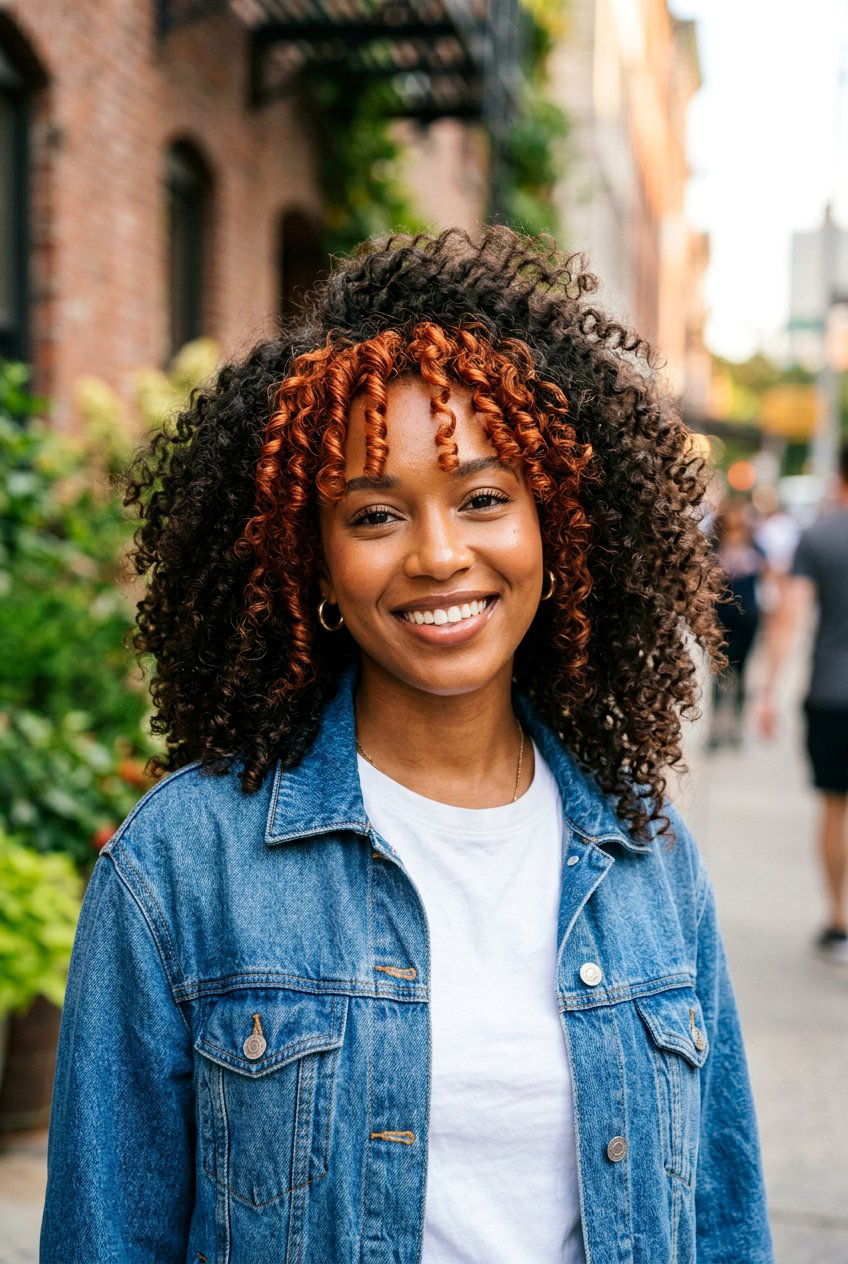 Copper Red Money Piece For Curly Hair - 20 copper red money piece hair - 20 copper red money piece hair