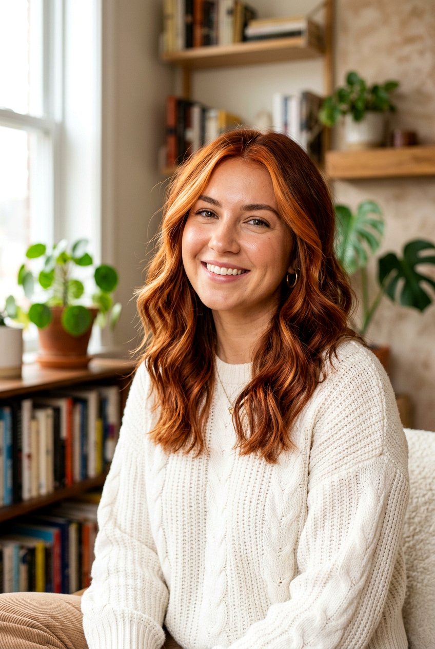 Copper Red Money Piece On Medium Length Hair - 20 copper red money piece hair - 20 copper red money piece hair