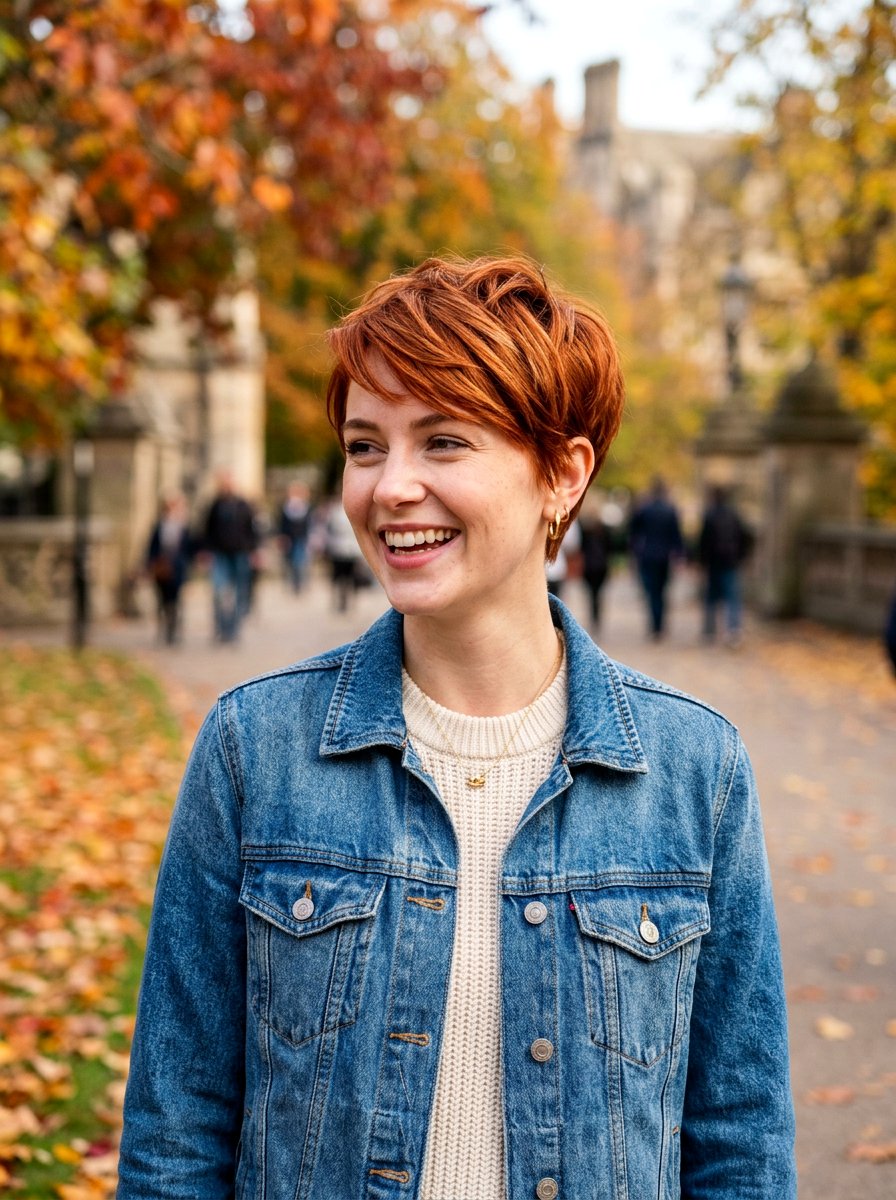 Copper Red Pixie - 20 red pixie hair color ideas - 20 red pixie hair color ideas