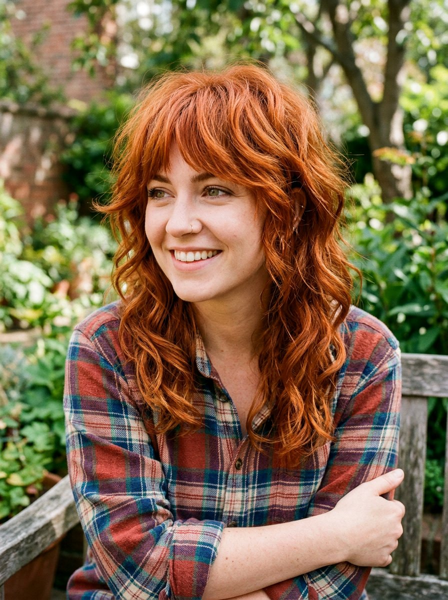Copper Red Shag - 20 copper shag hair color ideas - 20 copper shag hair color ideas