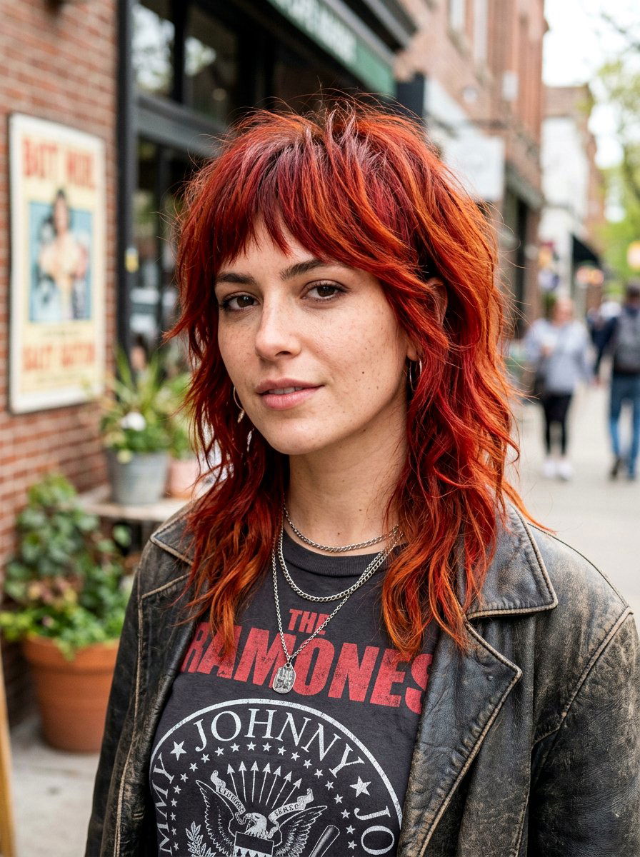 Copper Red Wolf Cut - 20 copper wolf cut color ideas - 20 copper wolf cut color ideas