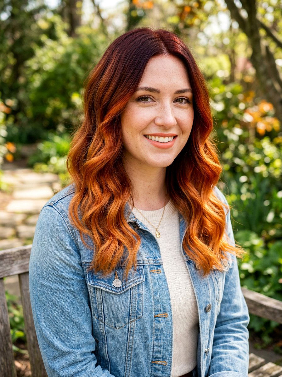 Copper Root Smudge Balayage - 20 root smudge ideas for balayage - 20 root smudge ideas for balayage