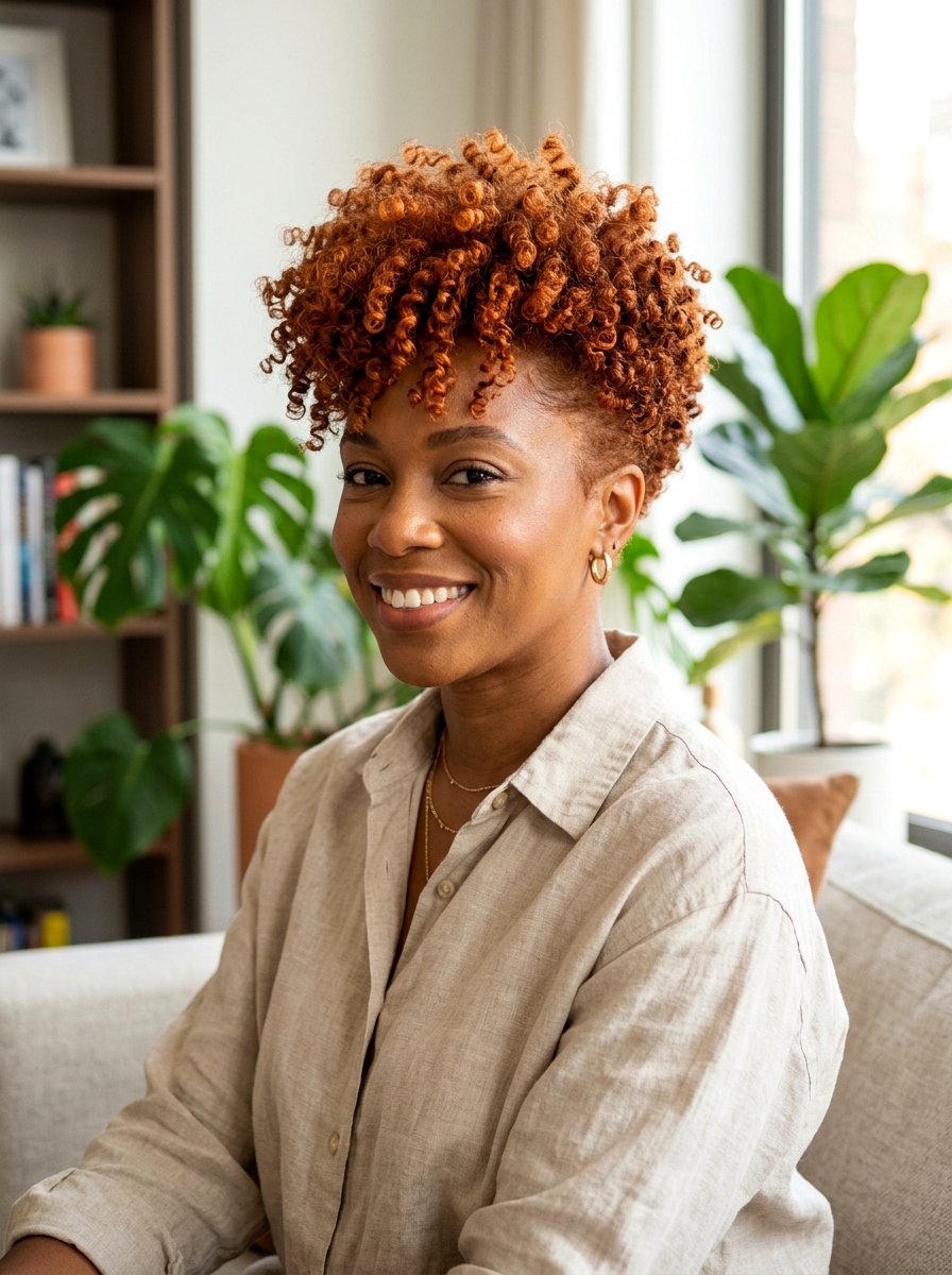 Copper Tapered Natural Haircut For Women - 20 tapered natural haircut for women - 20 tapered natural haircut for women