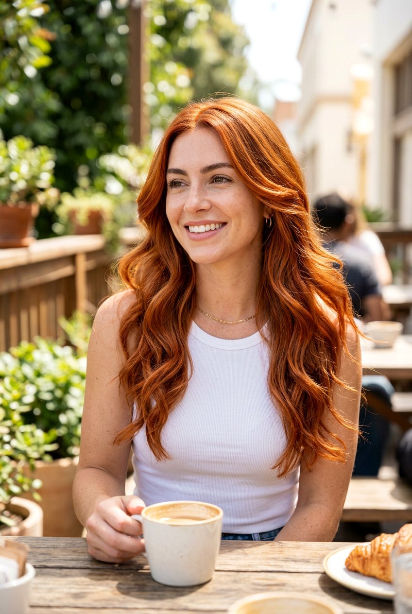 Copper Tone Long Layered Hair - 20 long layered hair color ideas - 20 long layered hair color ideas