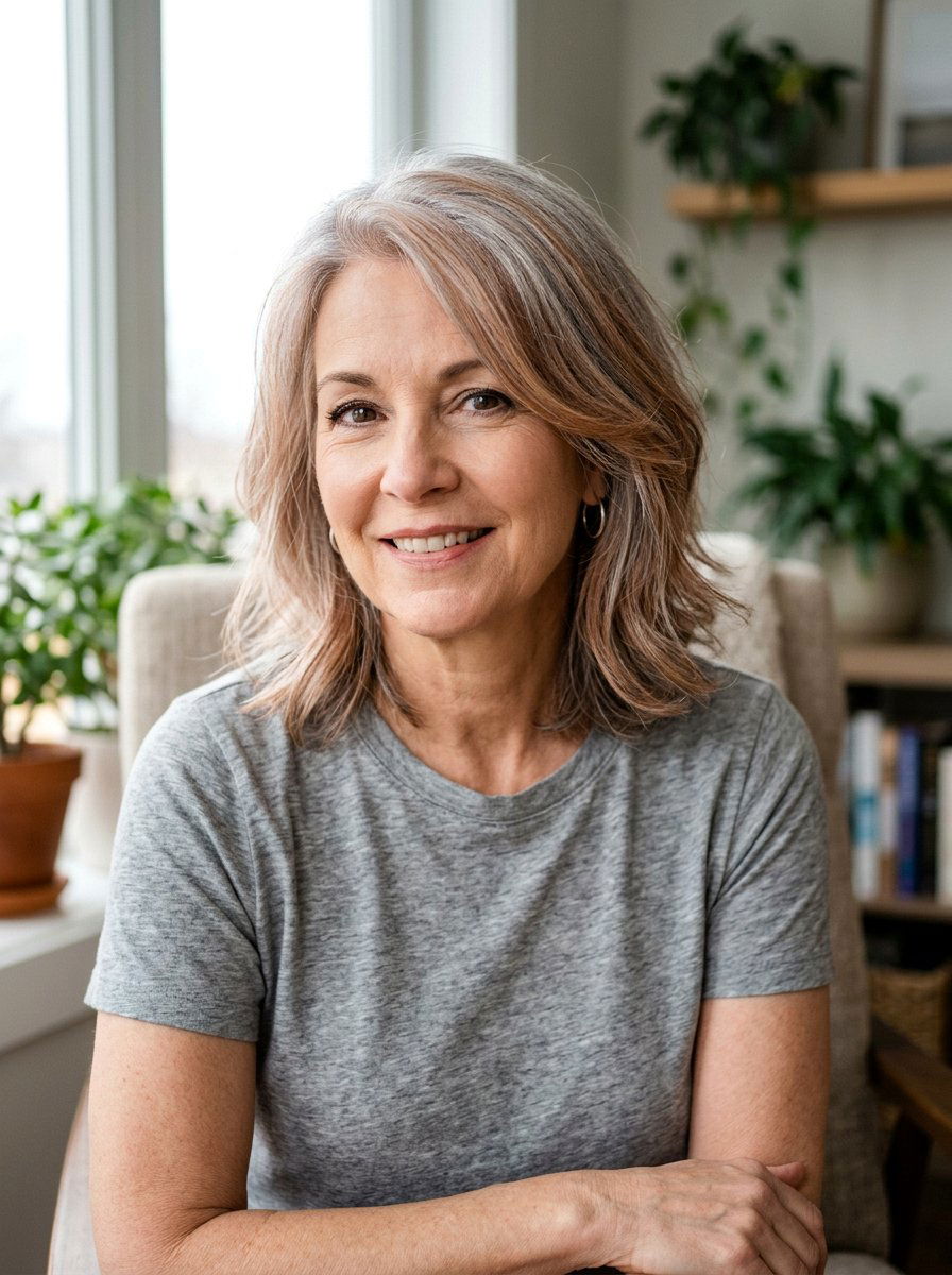 Copper Toner On Gray Hair - 20 copper gray blend for mature women - 20 copper gray blend for mature women