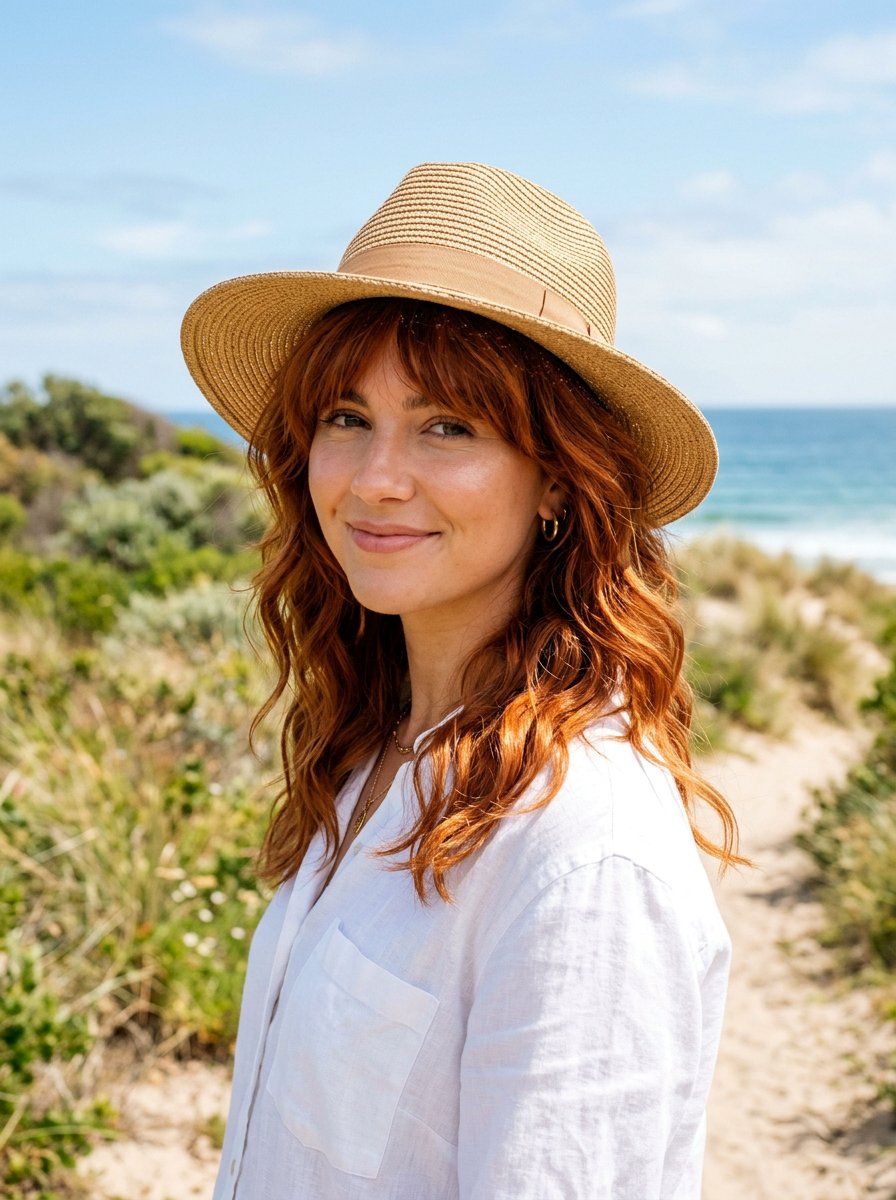 Copper Wolf Cut On Wavy Hair - 20 copper wolf cut color ideas - 20 copper wolf cut color ideas