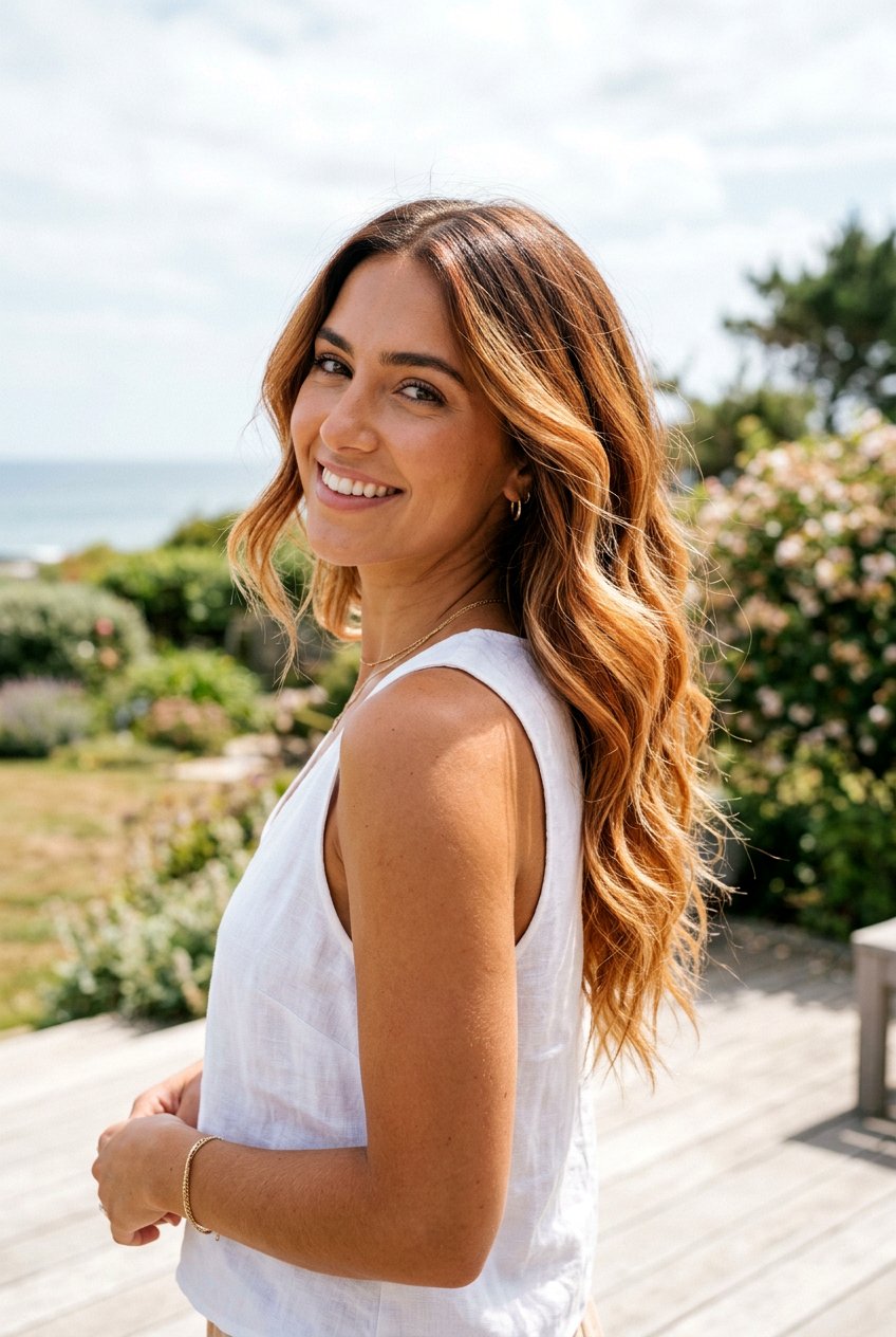 Copper and Blonde Balayage on Brown Hair - 20 copper balayage on brown hair - 20 copper balayage on brown hair