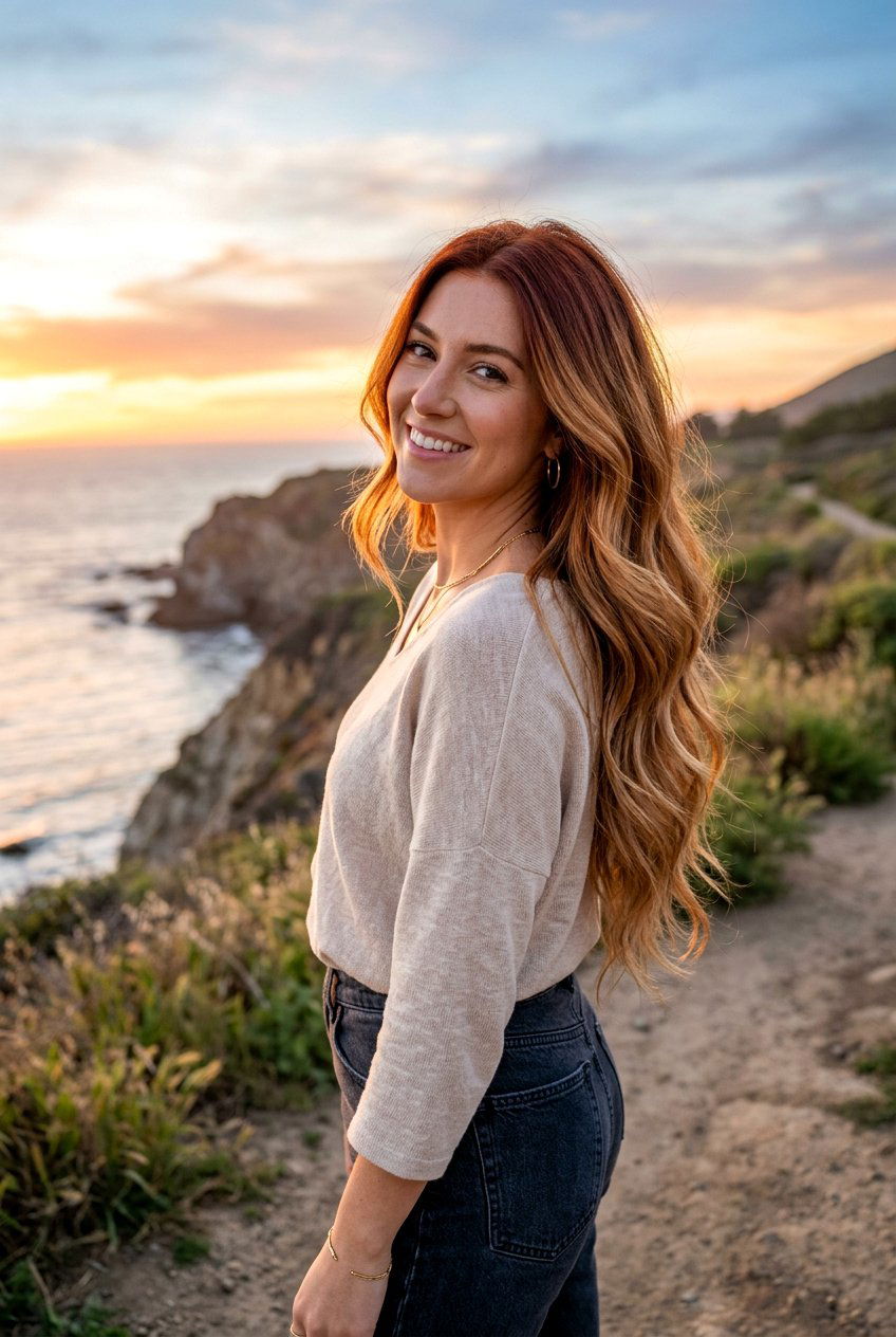 Copper and Caramel Sunset Ombre - 20 sunset copper hair - 20 sunset copper hair