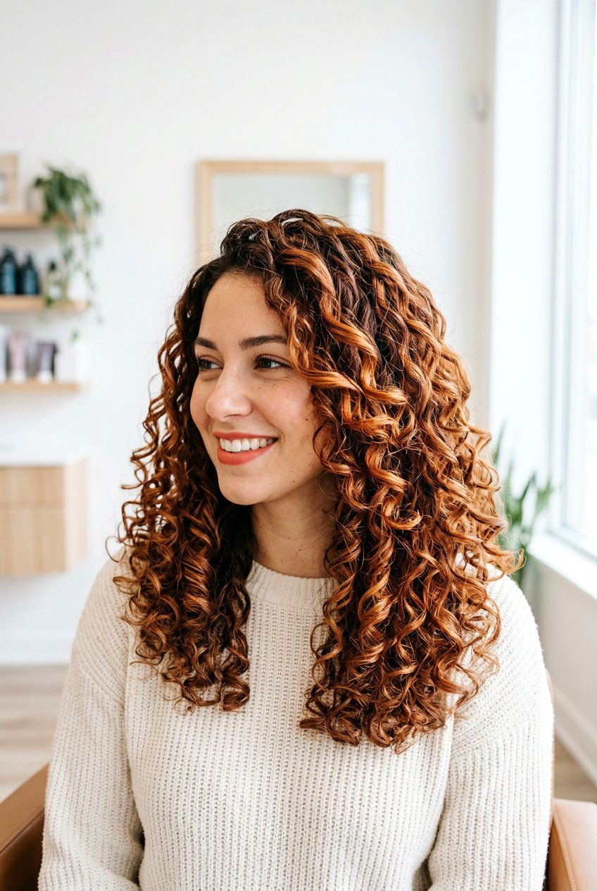 Copper balayage for curly hair - 20 copper balayage hair color - 20 copper balayage hair color