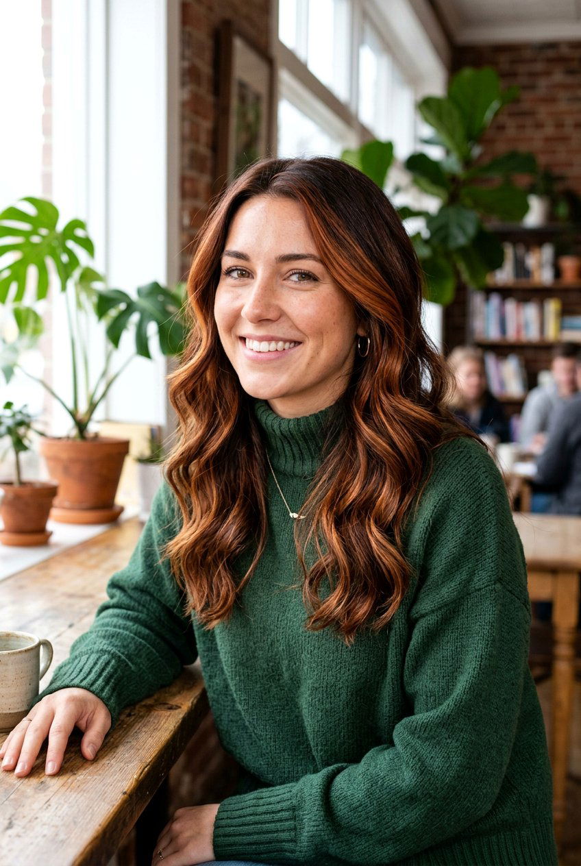 Copper caramel highlights for brunette hair - 20 subtle caramel highlights for mature brunettes - 20 subtle caramel highlights for mature brunettes