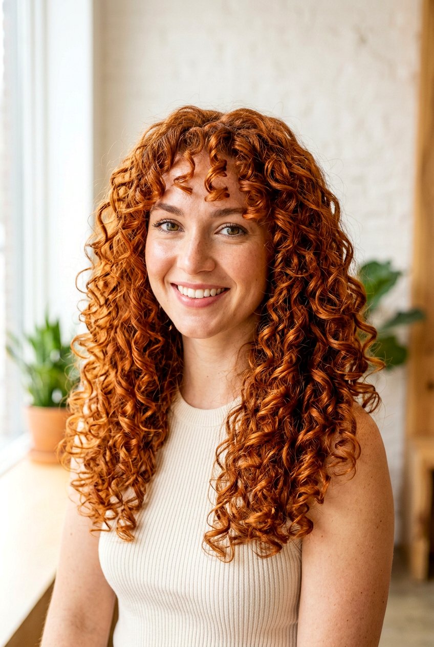 Copper curly hair - 20 hair color ideas for curly hair - 20 hair color ideas for curly hair