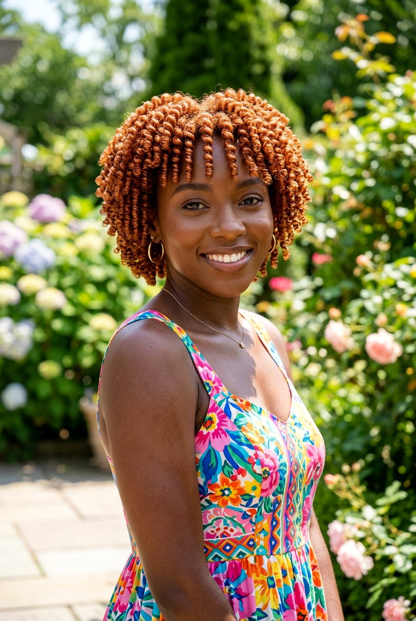 Copper finger coils twa - 20 copper twa hairstyle - 20 copper twa hairstyle