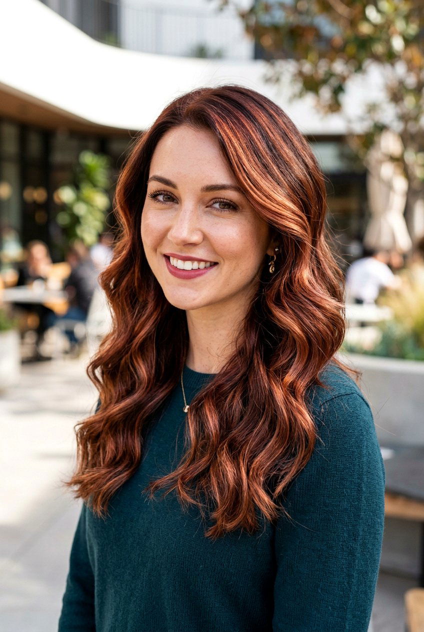 Copper infused auburn - 20 deep auburn hair color - 20 deep auburn hair color