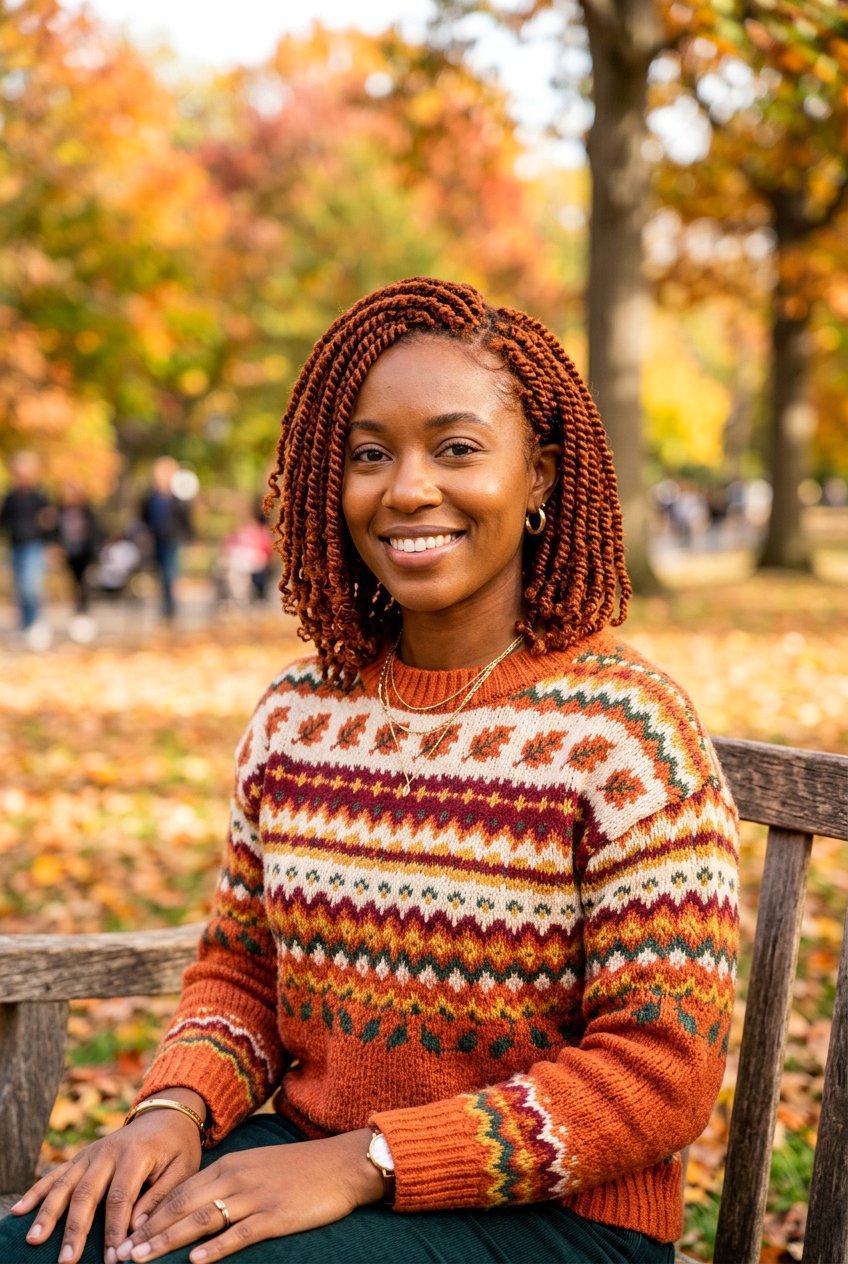 Copper mini twist bob - 20 mini twist bob hairstyle - 20 mini twist bob hairstyle