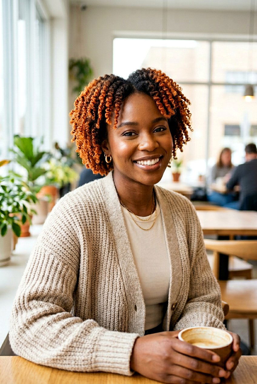 Copper ombre twa - 20 copper twa hairstyle - 20 copper twa hairstyle