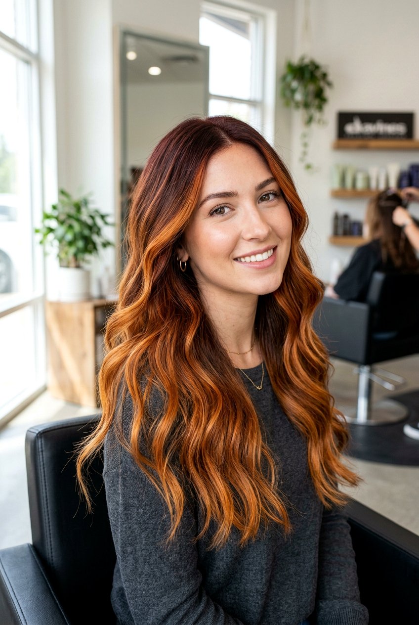 Copper shadow root balayage - 20 shadow root balayage - 20 shadow root balayage