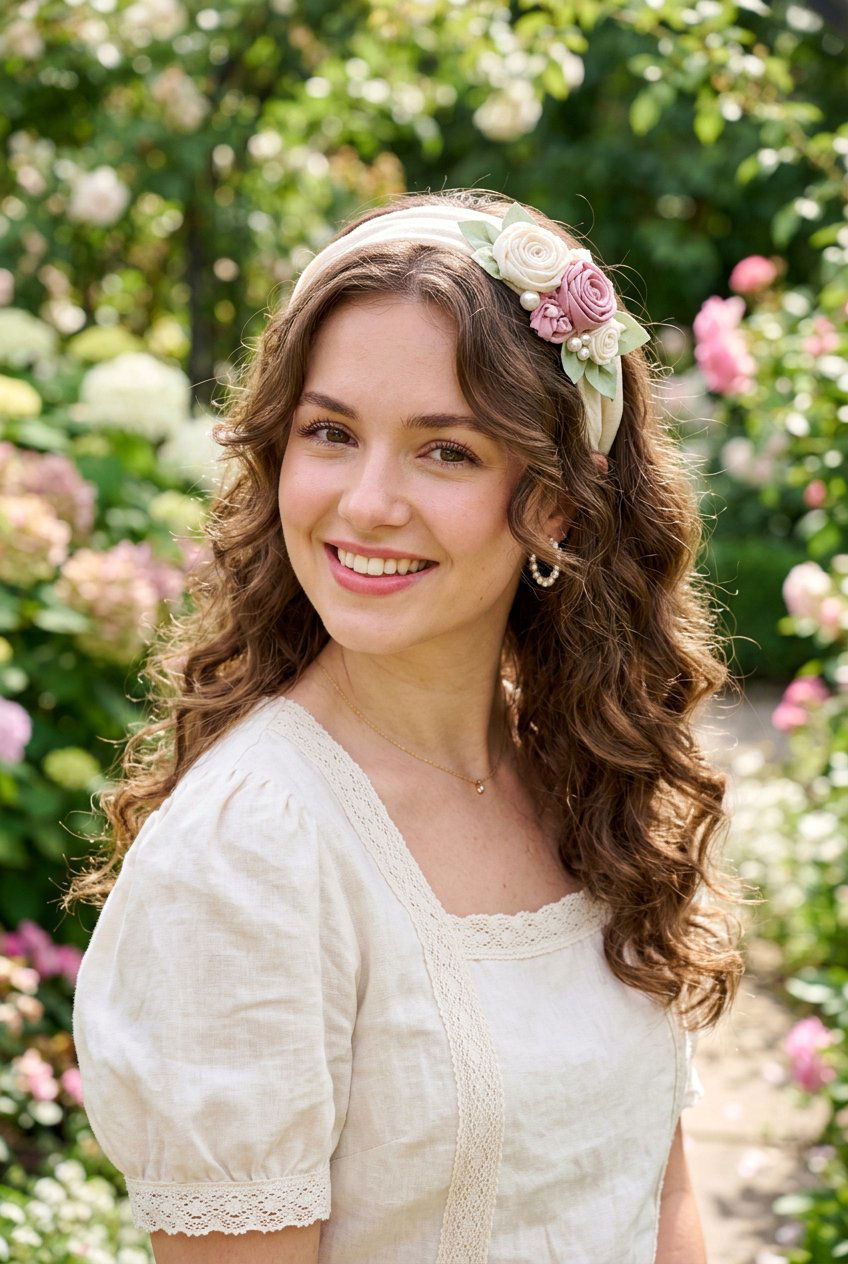 Coquette Rosette Headband Hair - 20 coquette hairstyles - 20 coquette hairstyles